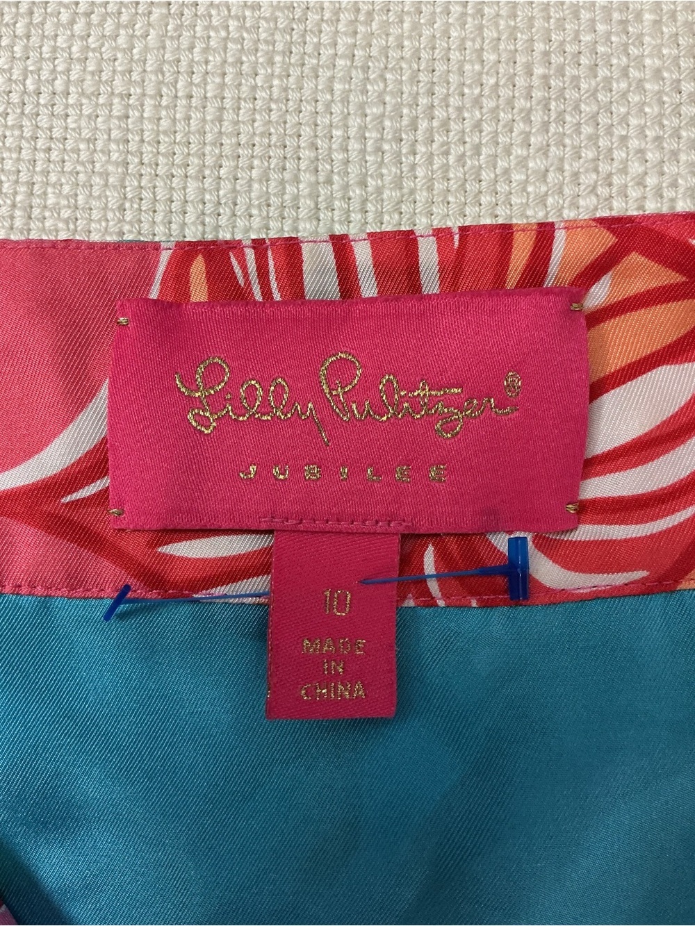 Lilly Pulitzer Pink Floral Beaded Tunic Dress Size 10 Resort Chic - Picture 8 of 11